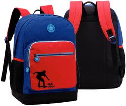 Mochila Costas Bolsa Escolar College Skate Infantil Azul 16L Mochila Costas Bolsa Escolar College Skate Infantil Azul 16L