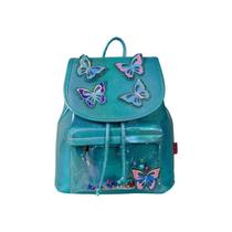 Mochila Costas Bolsa Feminina Infantil Juvenil Escolar Menina Brilhante Sweet Fada Borboleta Lili July
