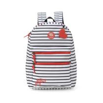 Mochila Costas Branca Com Listras UP4YOU