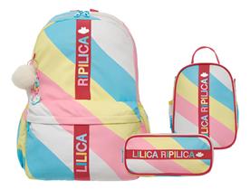 Mochila Costas Com Lancheira E Estojo Lilica Ripilica Vibrant