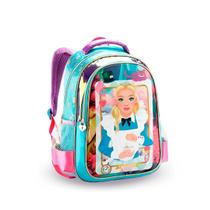 Mochila Costas Creche Princesa País Das Maravilhas Menina Mochila Costas Creche Princesa País Das Maravilhas Menina