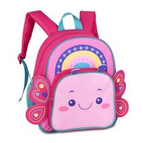 Mochila Costas Escola Infantil Bichinhos Abelha Borboleta