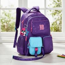 Mochila Costas Escolar Com Shoulder Bag Rebecca Bonbon Clio Roxo Mochila Costas Escolar Com Shoulder Bag Rebecca Bonbon Clio Roxo