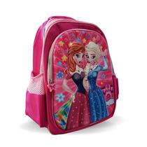 Mochila Costas Escolar Frozen E Anna Princesas Garota Rosa