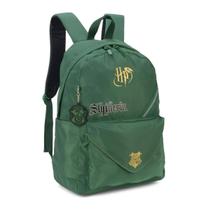 Mochila Costas Escolar Harry Potter Hogwarts Verde Luxcel