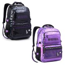 Mochila Costas Escolar Infantil Holográfica Wandinha LILAS Mochila Costas Escolar Infantil Holográfica Wandinha LILAS