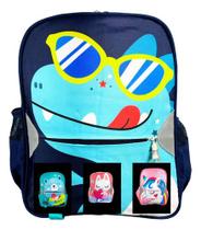 Mochila Costas Escolar Infantil Menino Dinossauro Creche