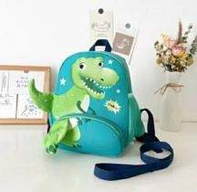 Mochila Costas Escolar Infantil Menino Dinossauro Creche