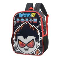 Mochila Costas Escolar Jovens Titans Robin Preto Original