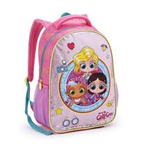 Mochila Costas Escolar Menina Glitter Hey Glitt Girls Seanite