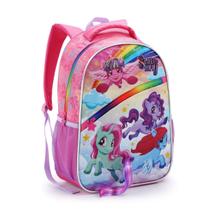 Mochila Costas Escolar Meninas Poney Meninas Arco Iris Mochila Costas Escolar Meninas Poney Meninas Arco Iris