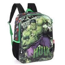 Mochila Costas Escolar Vingadores Hulk Marvel Verde Luxcel