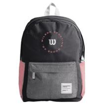 Mochila Costas Feminina Esportiva Tenis Wilson Preto Rosa