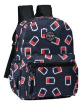 Mochila Costas Feminina Masculina Unissex Escola Faculdade Trabalho Bateria