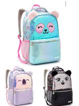 Mochila Costas G Paete Pelucia Panda Coala Gato Menina Seanite