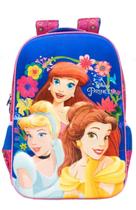 Mochila Costas Grande 18 Princesas Menina Bela Cinderela 18 Xeryus 10962