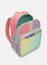Mochila Costas Grande Color Block Menina Rosa Puket