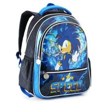 Mochila Costas Grande Escolar Infantil Sonic Shadown Game Mochila Costas Grande Escolar Infantil Sonic Shadown Game
