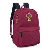 Mochila Costas Grifinória Harry Potter Pomo Vinho Original