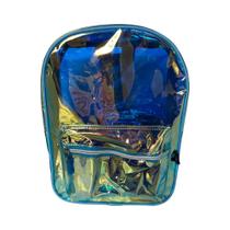 Mochila Costas Holográfica Candy Azul KIT