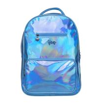 Mochila Costas Holográfica Metalizada Juvenil Menina Escolar