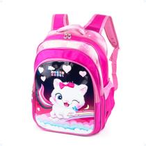 Mochila Costas Infantil Escola Pré Escola Creche Com Desenho