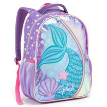 Mochila Costas Infantil Escolar Menina Feminina Sereia