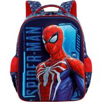 Mochila Costas Infantil Escolar Menino Spiderman Miles Morales Homem Aranha 3d Xeryus