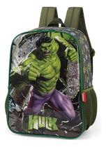 Mochila Costas Infantil Escolar Menino Vingadores Hulk Luxcel