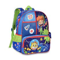 Mochila Costas Infantil Escolar Meninos Gato Galactico