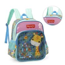 Mochila Costas Infantil Girafa Turquesa Fisher-Price Luxcel