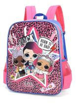 Mochila Costas Infantil Lol Luxcel Rock Rosa