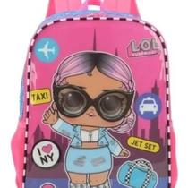 Mochila Costas Infantil Lol Surprise Queen Pink Original Mochila Costas Infantil Lol Surprise Queen Pink Original