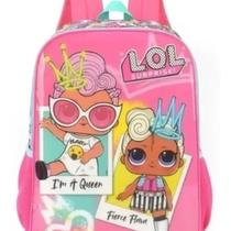 Mochila Costas Infantil Lol Surprise Queen Rosa Original Mochila Costas Infantil Lol Surprise Queen Rosa Original