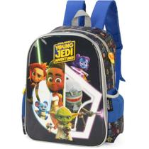 Mochila Costas Infantil Menino Star Wars Young Jedi Azul Luxcel Mochila Costas Infantil Menino Star Wars Young Jedi Azul Luxcel