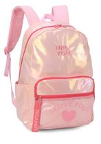 Mochila Costas Juvenil Luxo Up4You I Love You Brilho Mochila Costas Juvenil Luxo Up4You I Love You Brilho