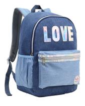 Mochila Costas Juvenil Reforçada Feminina Love Denlex