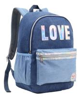 Mochila Costas Juvenil Reforçada Feminina Love Denlex