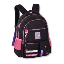 Mochila Costas Luluca Bolsa Escolar Feminina Premium Preta