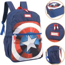 Mochila Costas Marvel Escola Infantil Juvenil Menina Menino Unissex Reforçada Bolsa Viagem