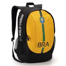 Mochila Costas Masculina Esportiva Resistente Faculdade Brasil Copa Do Mundo