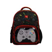 Mochila Costas Meninos Gamer Jogos Escolar Infantil