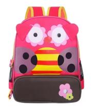 Mochila Costas P Coruja Rosa e Marrom BPC33556 Winth Baby