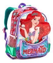 Mochila Costas Pequena Escolinha Sereia Infantil Meninas Creche Holográfica P