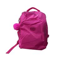 Mochila Costas Rosa Reforçada c/ Chaveiro Pompom - Luxcel