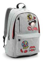 Mochila Costas Seanite Tumblr Pucca Cinza Original C212