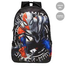 Mochila Costas Spider Man Venom Preta 9811 Xeryus