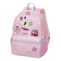 Mochila Costas Squishmallows Escolar Infantil Chaveiro Patch Rosa Pacific Mochila Costas Squishmallows Escolar Infantil Chaveiro Patch Rosa Pacific