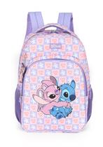 Mochila Costas Stitch Angel Disney Reforçada Feminino Fashion