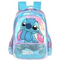 Mochila Costas Stitch Disney Kids Meninas Escolar ul Mochila Costas Stitch Disney Kids Meninas Escolar ul